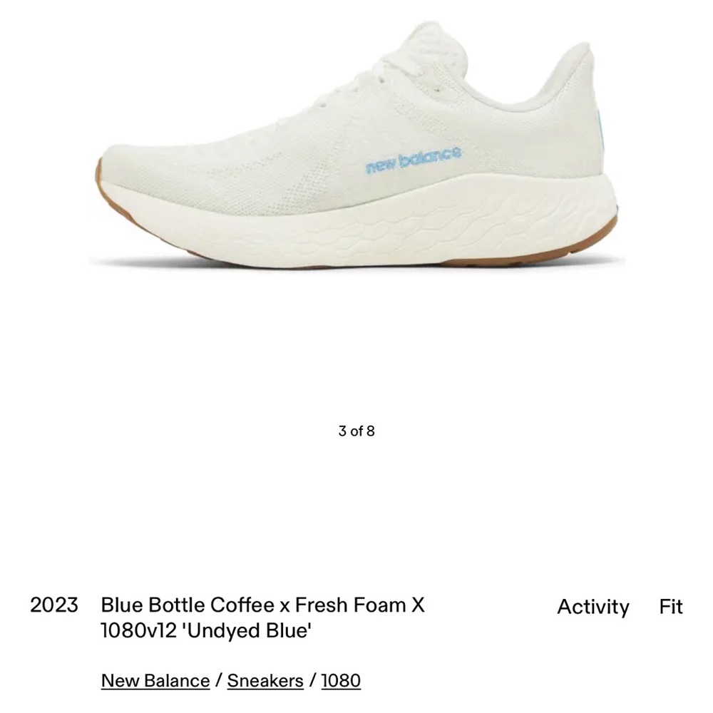 NWT New Balance x Blue Bottle Coffee Fresh Foam X Sneakers - Picture 2 of 5